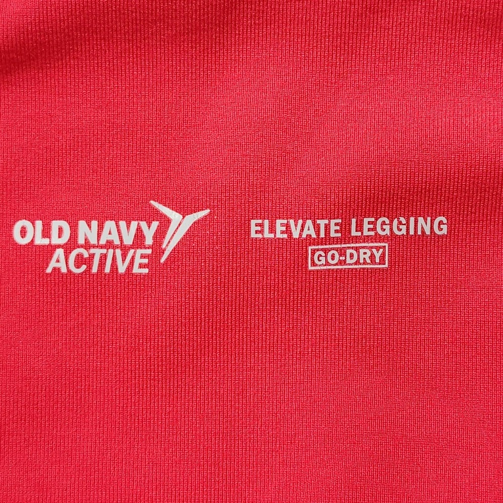 Old Navy Active Leggings Womens M Red Go-Dry Elevate Capri Yoga Workout Gym - Picture 5 of 11